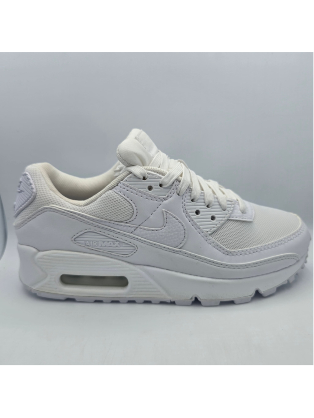 Women's Nike Air Max 90 Sneakers in Triple White 5.5w